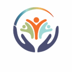 New embrace logo with hands and people and colors